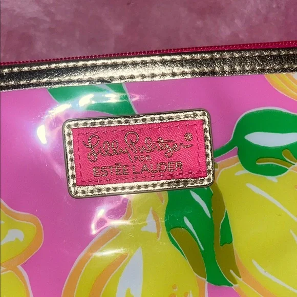Lilly Pulitzer x Estée Lauder Cosmetic Toiletry Bag and Small Dust Bag NWOT - Picture 3 of 7